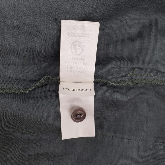 Outerknown Womens Large Station Utility Jumpsuit Dusk Green Organic Cotton Linen - Picture 6 of 8